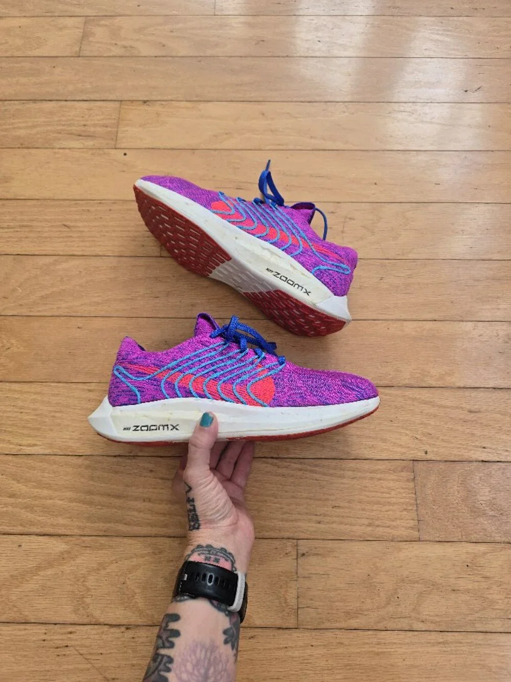 Nike | Pegasus Turbo Next Nature Active Fuchsia Blue Running Sneakers | WMS 8